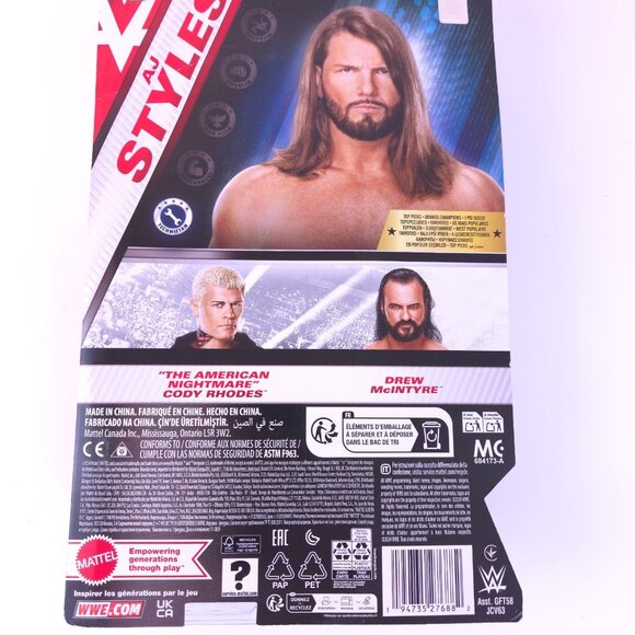 AJ Styles WWE Main Event Series Top Pick Action Figure Mattel - Picture 5 of 5